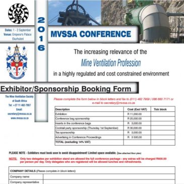 Exhibitor/Sponsorship Booking Form