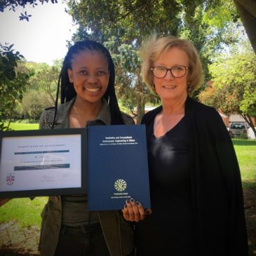 Best Wits Mining and Ventilation Certificate student for 2016