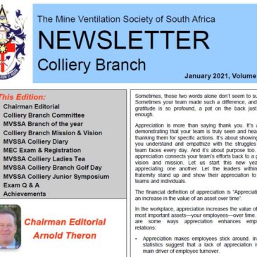 MVSSA Colliery Branch Newsletter January 2021