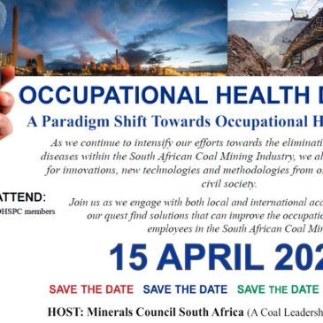 Save the Date: Coal Leadership Forum Occ. Health Dialogue with Academia