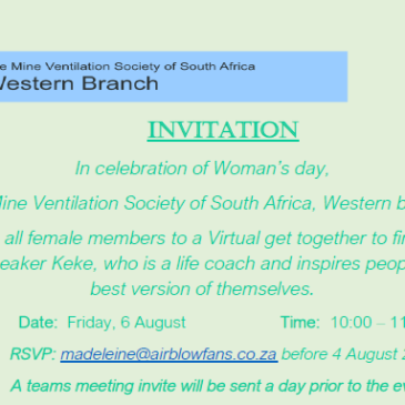 MVS Western Branch Women’s day invitation 2021