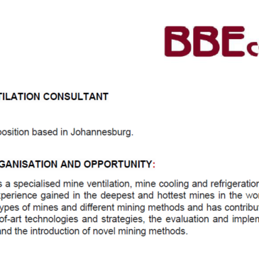 Expired:&nbsp;Ventilation Consultant BBE Consulting