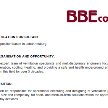 Expired:&nbsp;BBE Consulting Opportunity: Experienced Ventilation Consultant